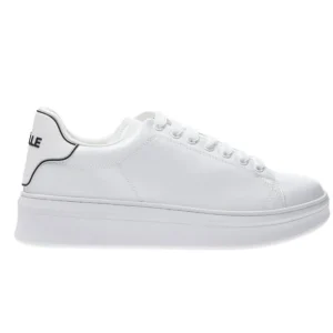 Gaelle Paris Donna Sneakers | Sneakers-Ecopelle rubber patch linea GACA Bianco