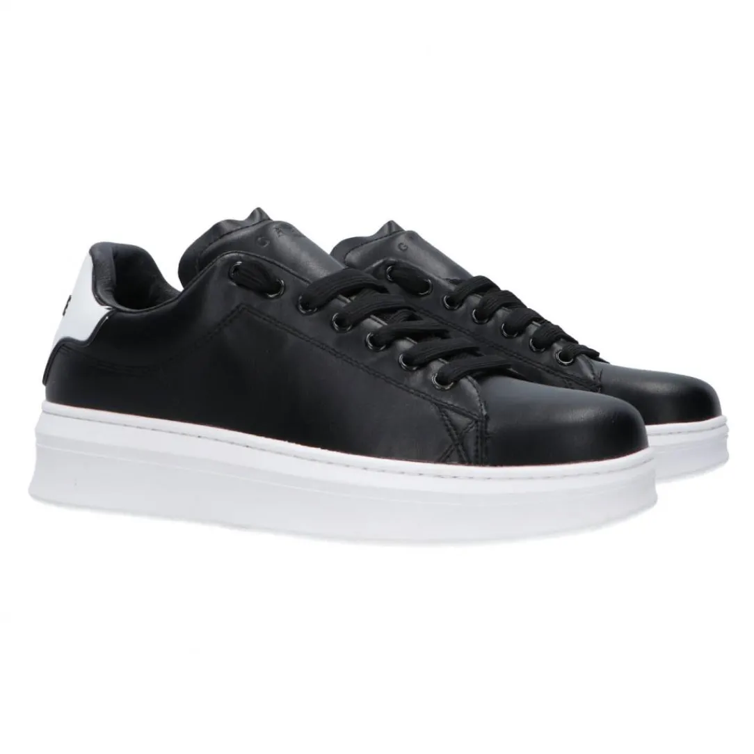 ecopelle_rubber_patch_lin_1-5.webp Gaelle Paris Donna Sneakers | Sneakers-Ecopelle rubber patch linea GACA Nere dietro bianco