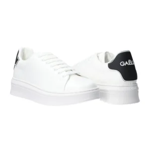 Gaelle Paris Donna Sneakers | Sneakers-Ecopelle rubber patch linea GACA Bianco nero