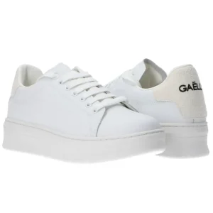 Gaelle Paris Donna Sneakers | Sneakers-Ecopelle rubber patch linea GACA bianco suede