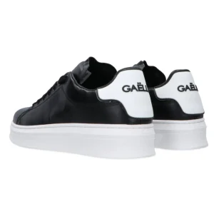 Gaelle Paris Donna Sneakers | Sneakers-Ecopelle rubber patch linea GACA Nere dietro bianco