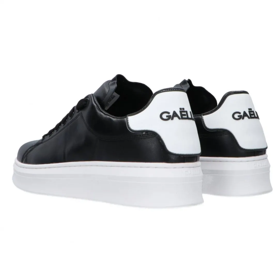 ecopelle_rubber_patch_lin_3-5.webp Gaelle Paris Donna Sneakers | Sneakers-Ecopelle rubber patch linea GACA Nere dietro bianco