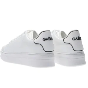 Gaelle Paris Donna Sneakers | Sneakers-Ecopelle rubber patch linea GACA Bianco