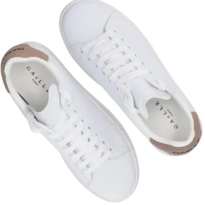 Gaelle Paris Donna Sneakers | Sneakers-Ecopelle rubber patch linea GACA Marrone suede