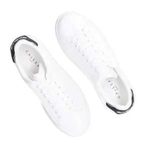 Gaelle Paris Donna Sneakers | Sneakers-Ecopelle rubber patch linea GACA Bianco nero