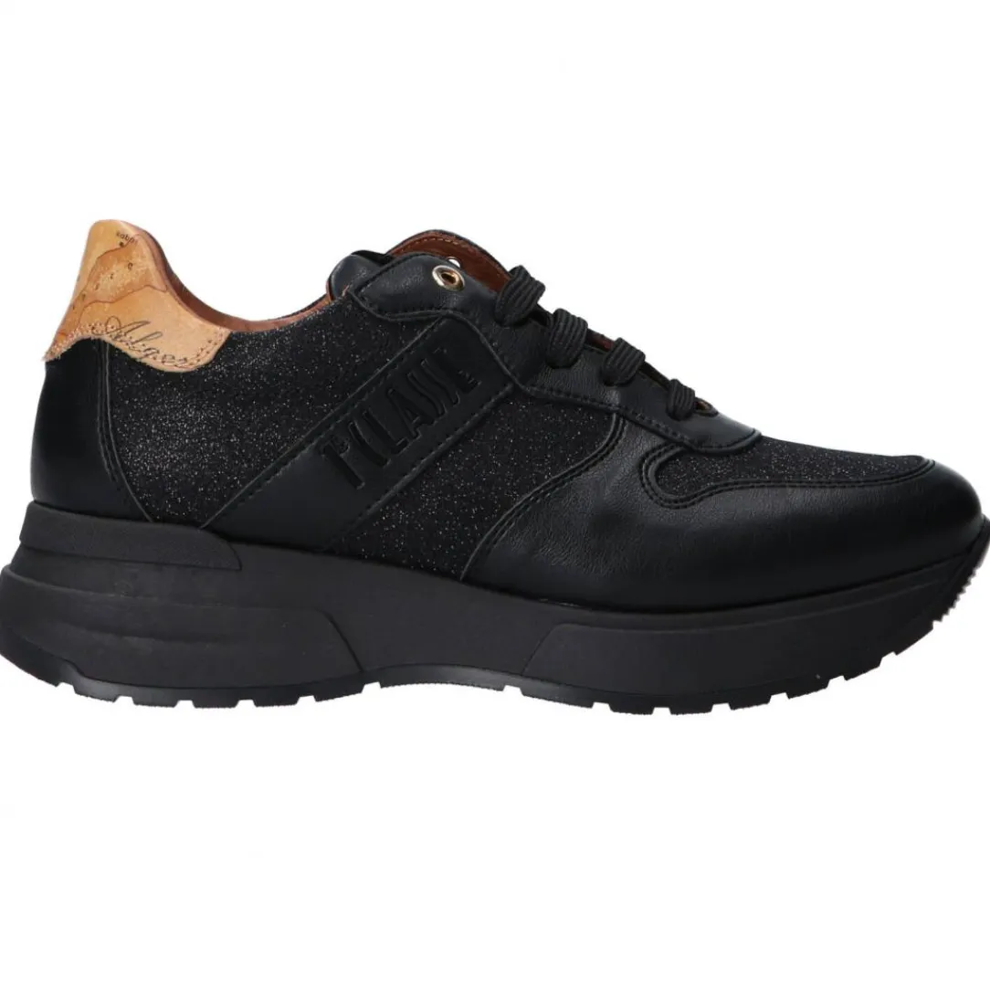 ecopelle_stringhe_nero_gl_0.webp Alviero Martini Donna Sneakers-Ecopelle stringhe Nero glitter