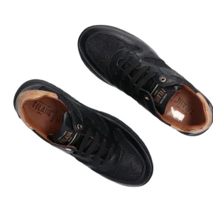 Alviero Martini Donna Sneakers-Ecopelle stringhe Nero glitter