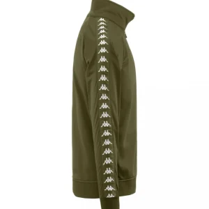 Kappa Uomo Felpe-301EFUO BANDA ANNISTON SLIM Militare