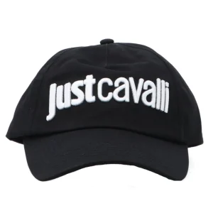Just Cavalli Uomo Cappellini-EMBROIDERY TIGER CAP Nero Bianco