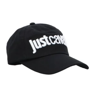 Just Cavalli Uomo Cappellini-EMBROIDERY TIGER CAP Nero Bianco