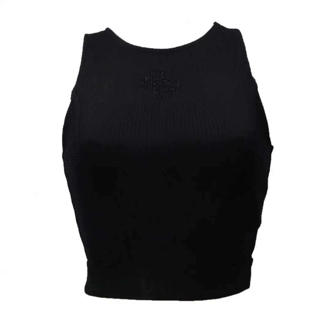 emi_tank_logo_top_nero_0.webp Guess Donna Top-EMI TANK LOGO TOP Nero