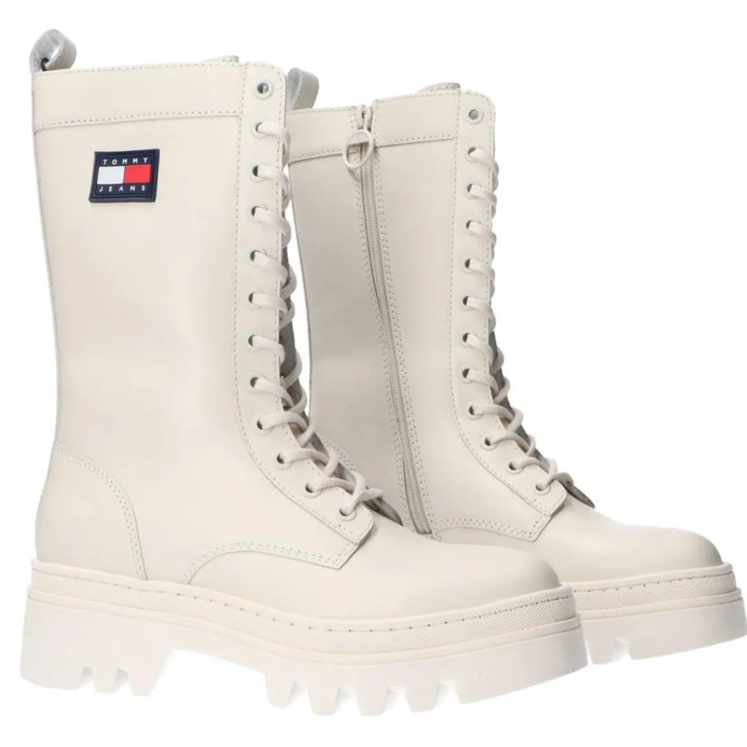 enen_lace_up_beige_1.webp Tommy Hilfiger Donna Stivaletti E Stivali-EN0EN01916 LACE UP Beige