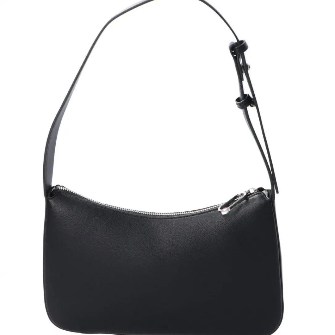 essential_logo_baguette_j_2.webp Karl Lagerfeld Donna Borse A Spalla-ESSENTIAL LOGO BAGUETTE 245J3007 Nero