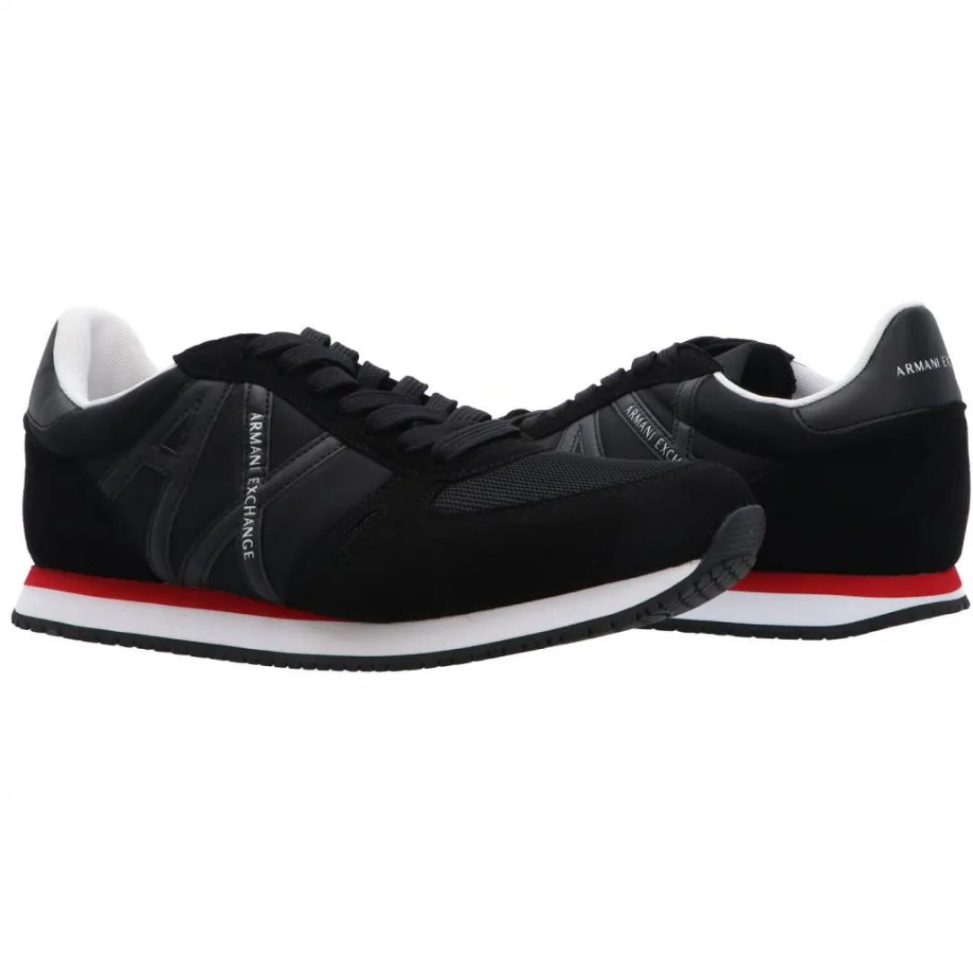 exchange_x_eco_suede_mesh_2.webp Armani Uomo Sneakers-Exchange X017 eco suede, mesh e nylon Nero