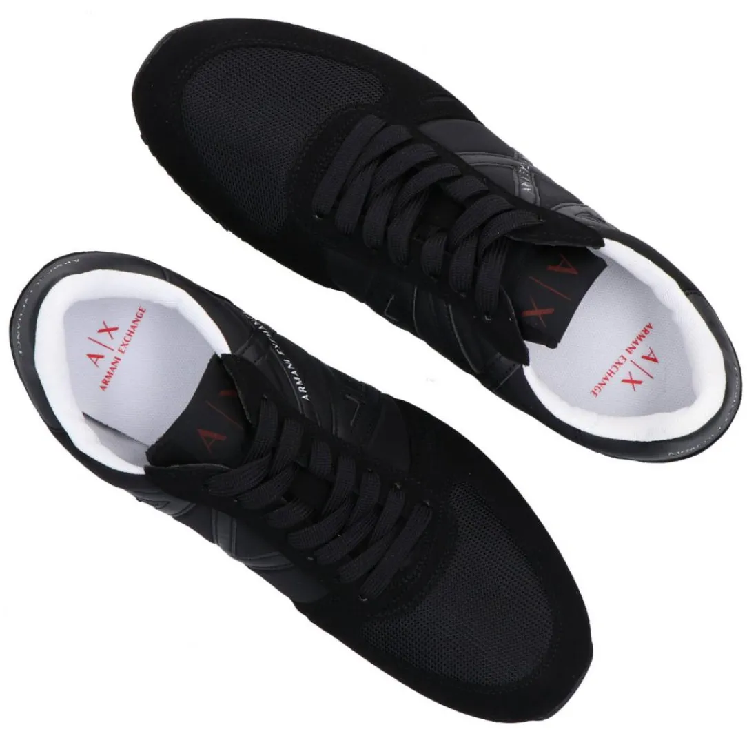 exchange_x_eco_suede_mesh_3.webp Armani Uomo Sneakers-Exchange X017 eco suede, mesh e nylon Nero