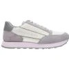 Armani Uomo Sneakers-Exchange XUX083XV2631A179 suede con inserti in mesh Grigio