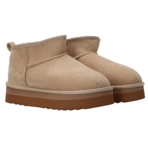 Gold&Gold Donna Stivaletti E Stivali-FL241 suede Beige