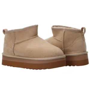 Gold&Gold Donna Stivaletti E Stivali-FL241 suede Beige