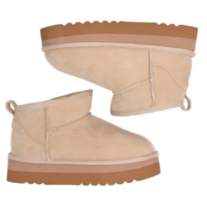 Gold&Gold Donna Stivaletti E Stivali-FL241 suede Beige