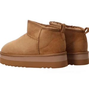 Gold&Gold Donna Stivaletti E Stivali-FL241 suede Cuoio