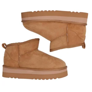 Gold&Gold Donna Stivaletti E Stivali-FL241 suede Cuoio