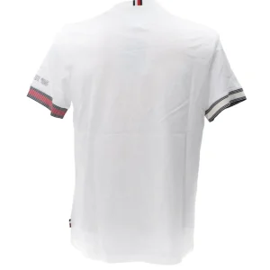Tommy Hilfiger Uomo T-Shirt-FLAG CUFF REGULAR TEE 34430 Bianco