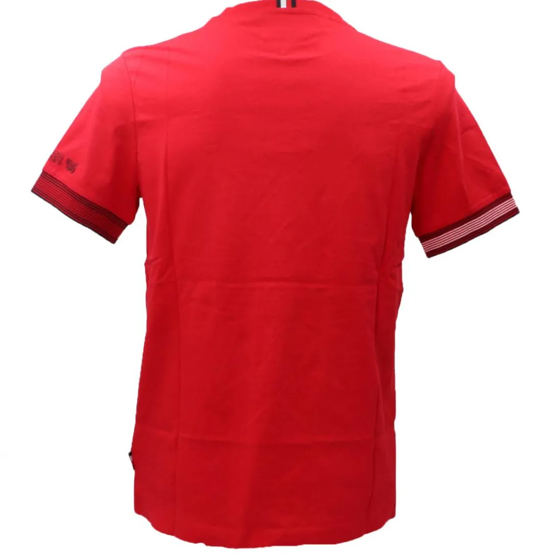 flag_cuff_regular_tee__ro_2.webp Tommy Hilfiger Uomo T-Shirt-FLAG CUFF REGULAR TEE 34430 Rosso