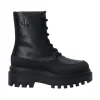 Calvin Klein Donna Anfibi-FLATFORM LACE UP BOOT LTH Nero