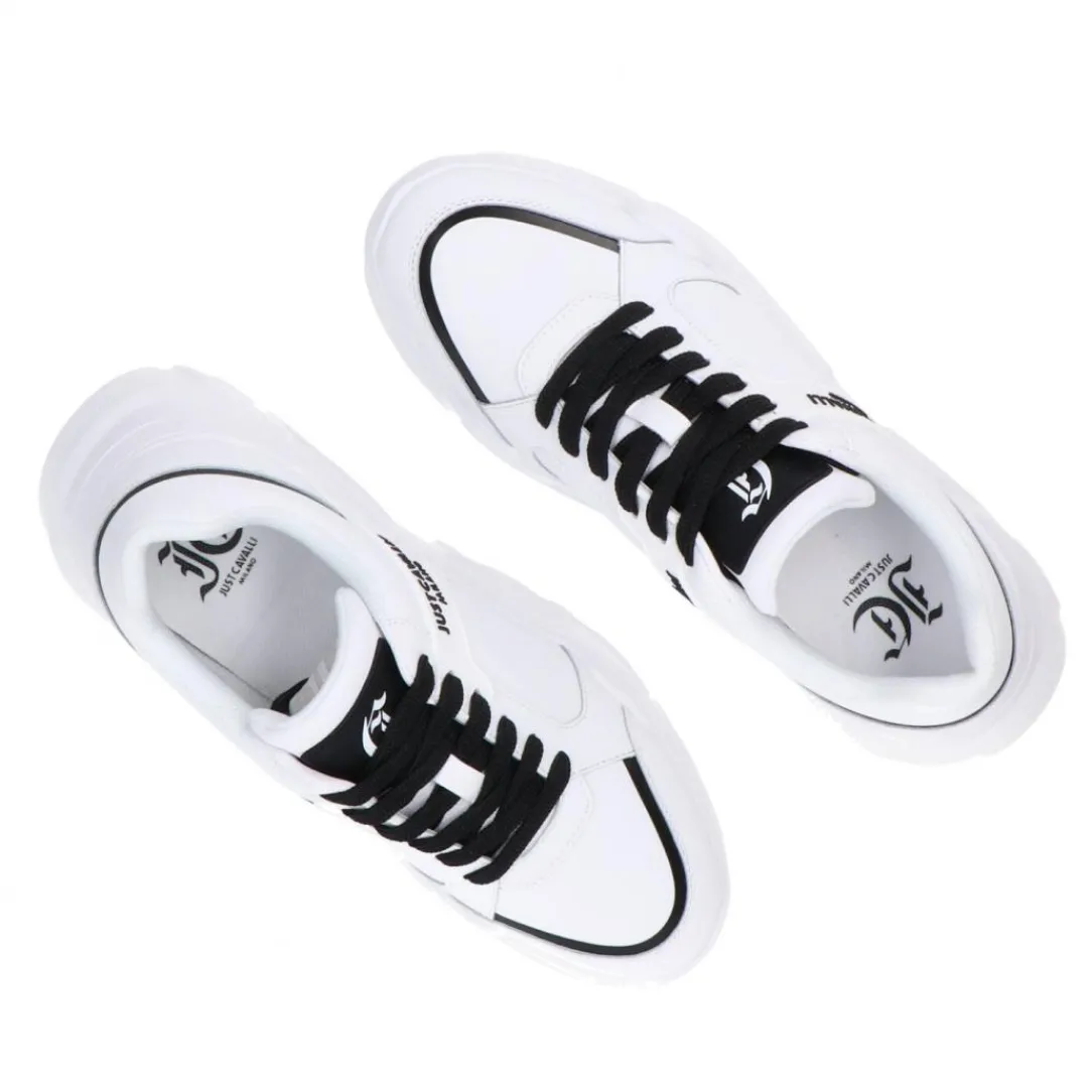 fondo_casper_dis_bianco_4.webp Just Cavalli Uomo Sneakers-Fondo casper dis.9 Bianco