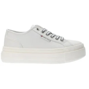Tommy Hilfiger Donna Sneakers-FOXING FLATFORM Bianco