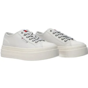 Tommy Hilfiger Donna Sneakers-FOXING FLATFORM Bianco