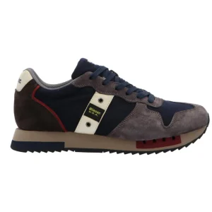 Blauer USA Uomo Sneakers-F3QUEENS01 WAX Blu