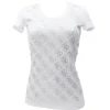 Guess Donna T-Shirt-4G ALLOVER TEE Bianco