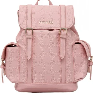 Guess Donna Zaini E Marsupi-4G EMBOSSED BACK PACK Rosa