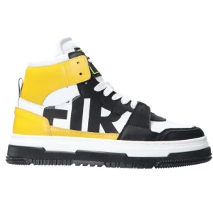 G2Firenze Uomo Sneakers-G2 Maxi logo stringata Gialle