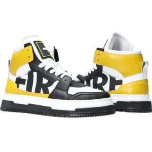 G2Firenze Uomo Sneakers-G2 Maxi logo stringata Gialle