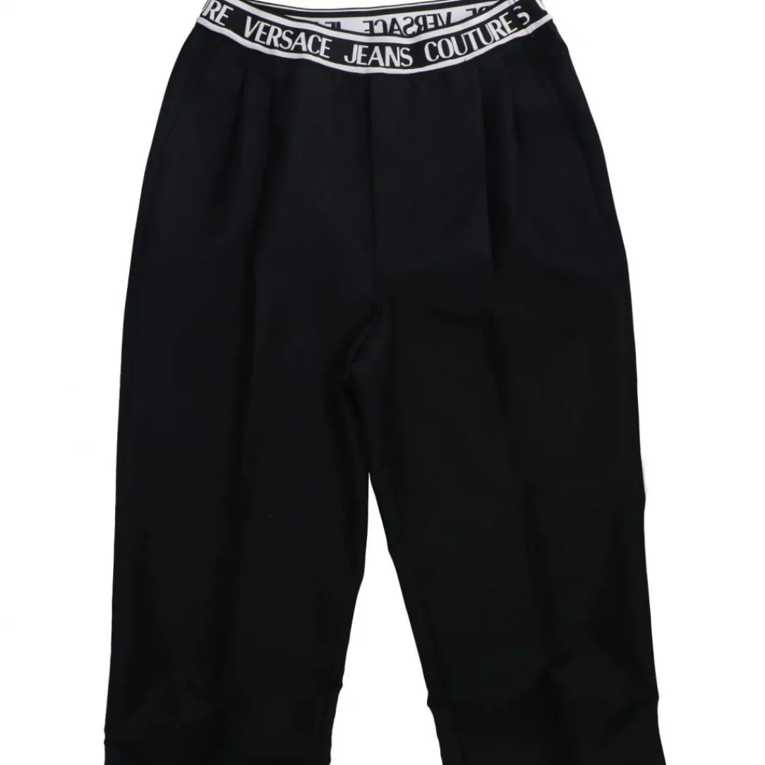 gaa_logo_trousers_canvas__1.webp Versace Abbigliamento Pantaloni-77GAA101 LOGO TROUSERS CANVAS Nero