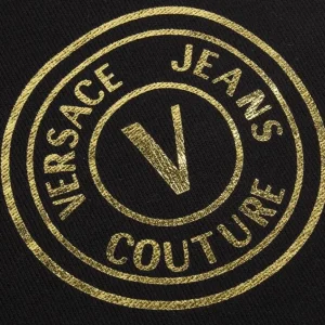 Versace Abbigliamento Tute-73GAAT06 LOGO PANT. Nero Oro