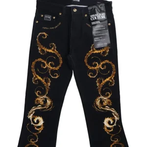 Versace Abbigliamento Jeans-77GAB50P SLIM MILANO PANEL Nero