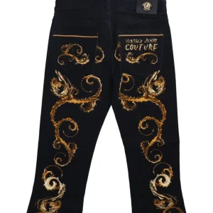 Versace Abbigliamento Jeans-77GAB50P SLIM MILANO PANEL Nero