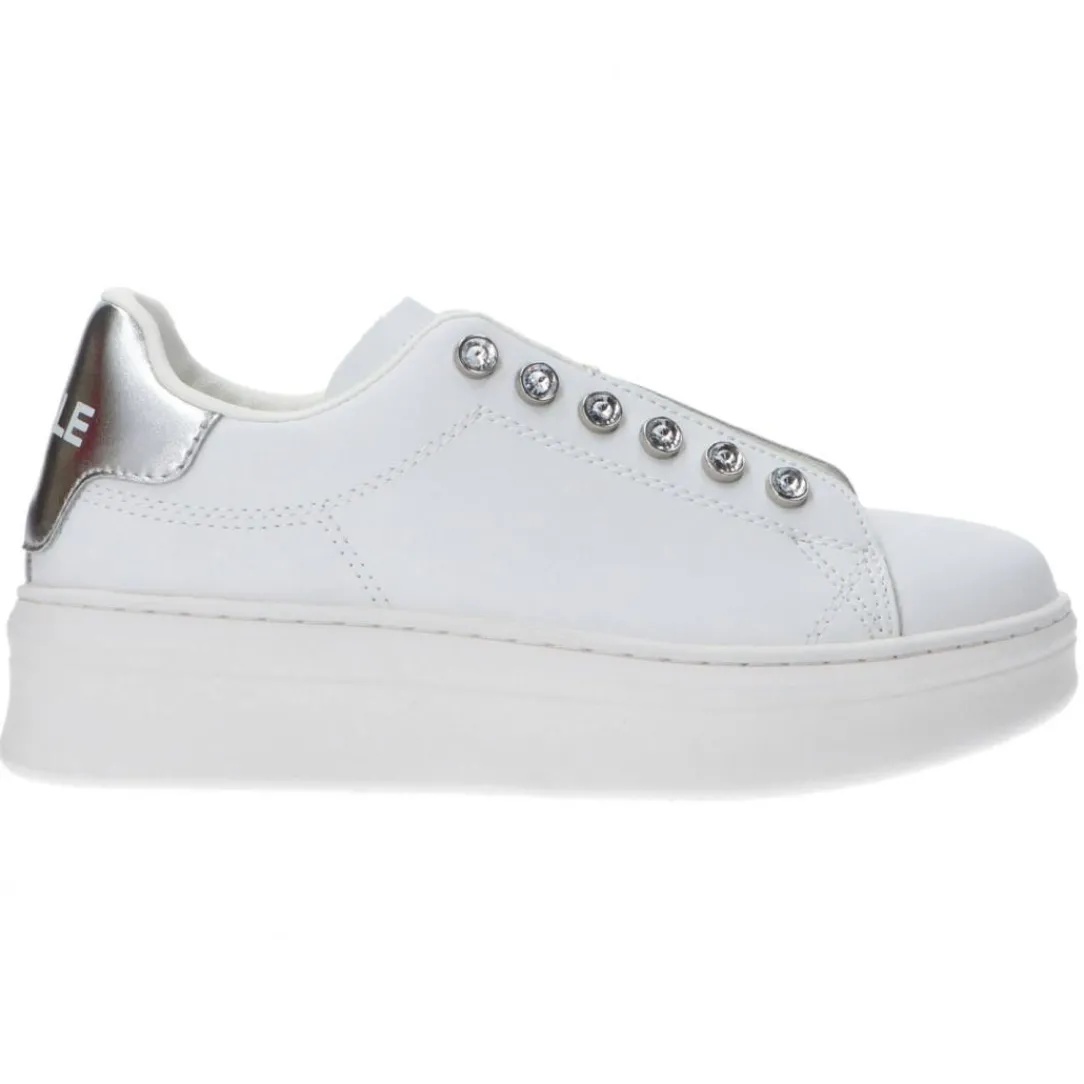 gacaw_leather_argento_0.webp Gaelle Paris Donna Sneakers-GACAW1304 LEATHER Argento