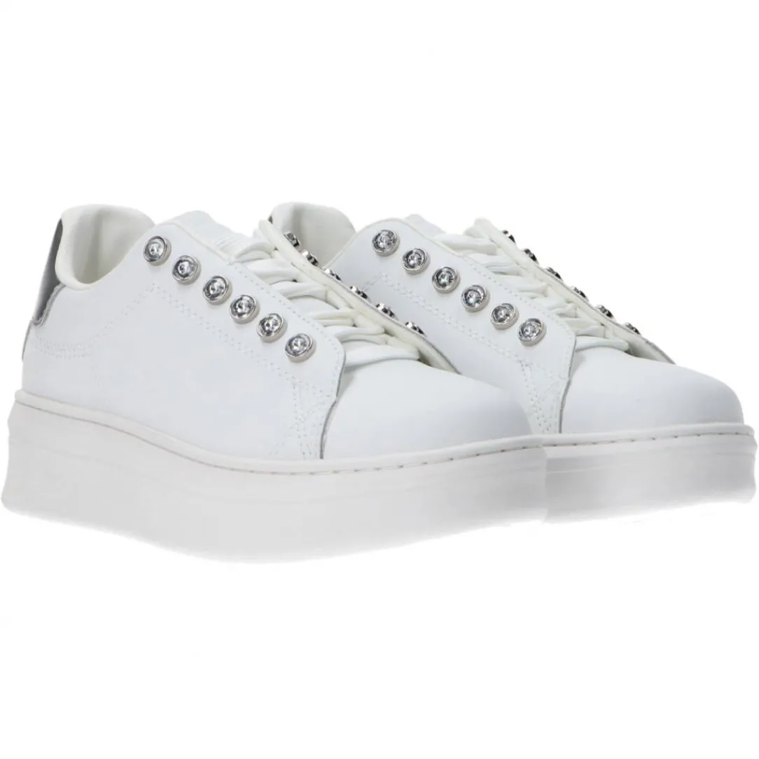 gacaw_leather_argento_1.webp Gaelle Paris Donna Sneakers-GACAW1304 LEATHER Argento
