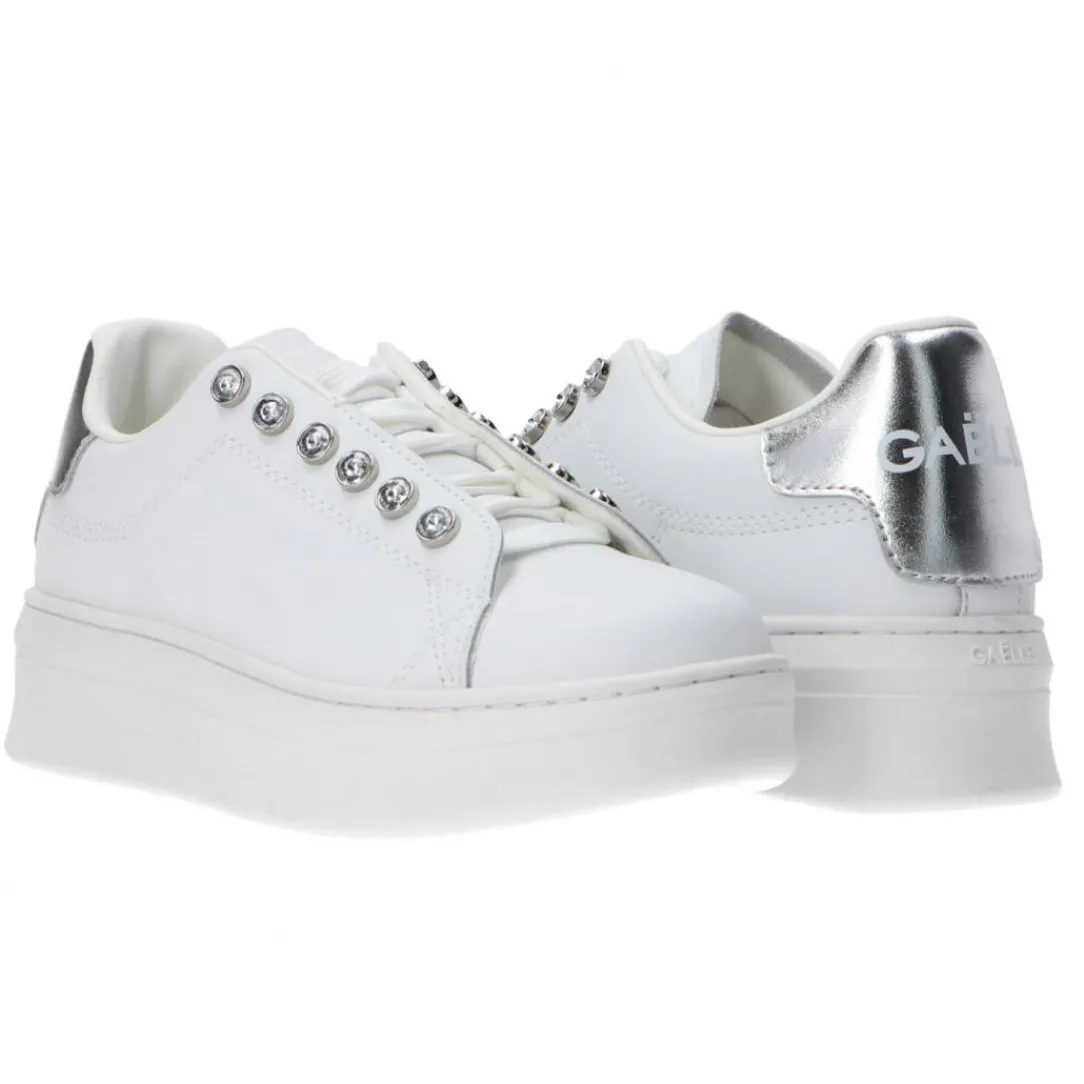 gacaw_leather_argento_2.webp Gaelle Paris Donna Sneakers-GACAW1304 LEATHER Argento