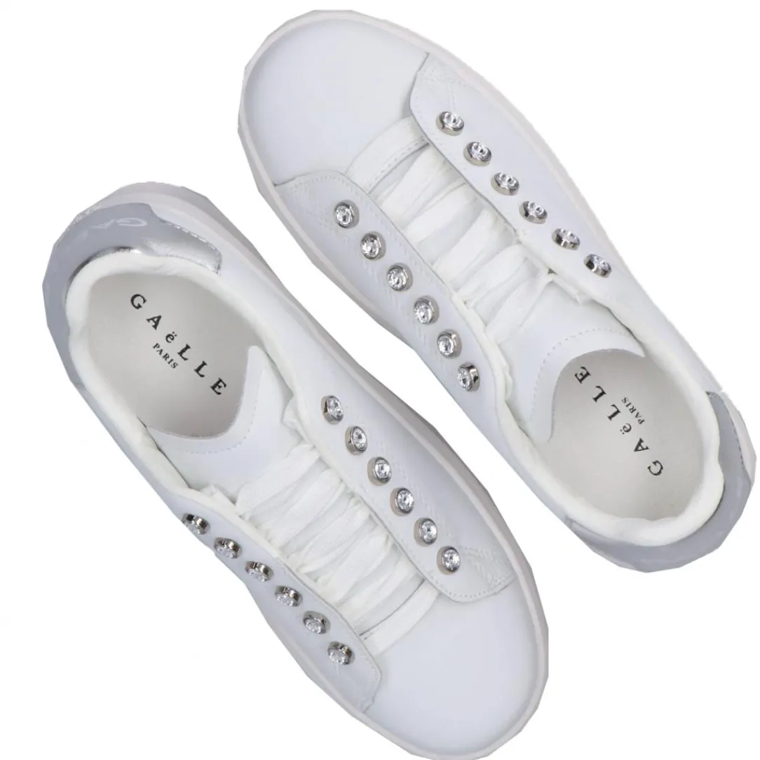 gacaw_leather_argento_4.webp Gaelle Paris Donna Sneakers-GACAW1304 LEATHER Argento