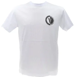 Versace Uomo T-Shirt-75GAHG07 NEW V EMBLEM Bianco