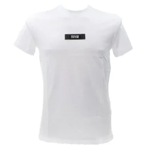 Versace Uomo T-Shirt-77GAH6S3 PATCH LOGO Bianco