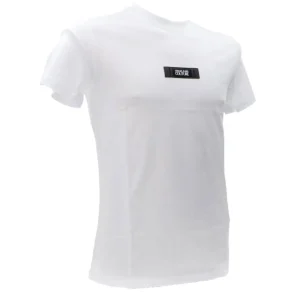 Versace Uomo T-Shirt-77GAH6S3 PATCH LOGO Bianco