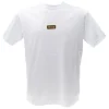 Versace Uomo T-Shirt-77GAHT08 LOGO PLACKET Bianco