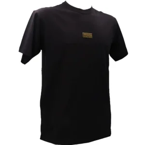 Versace Uomo T-Shirt-77GAHT08 LOGO PLACKET Nero