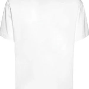 Versace Uomo T-Shirt-73GAHT05 T-SHIRT LOGO METALLIZZATO Bianco Oro